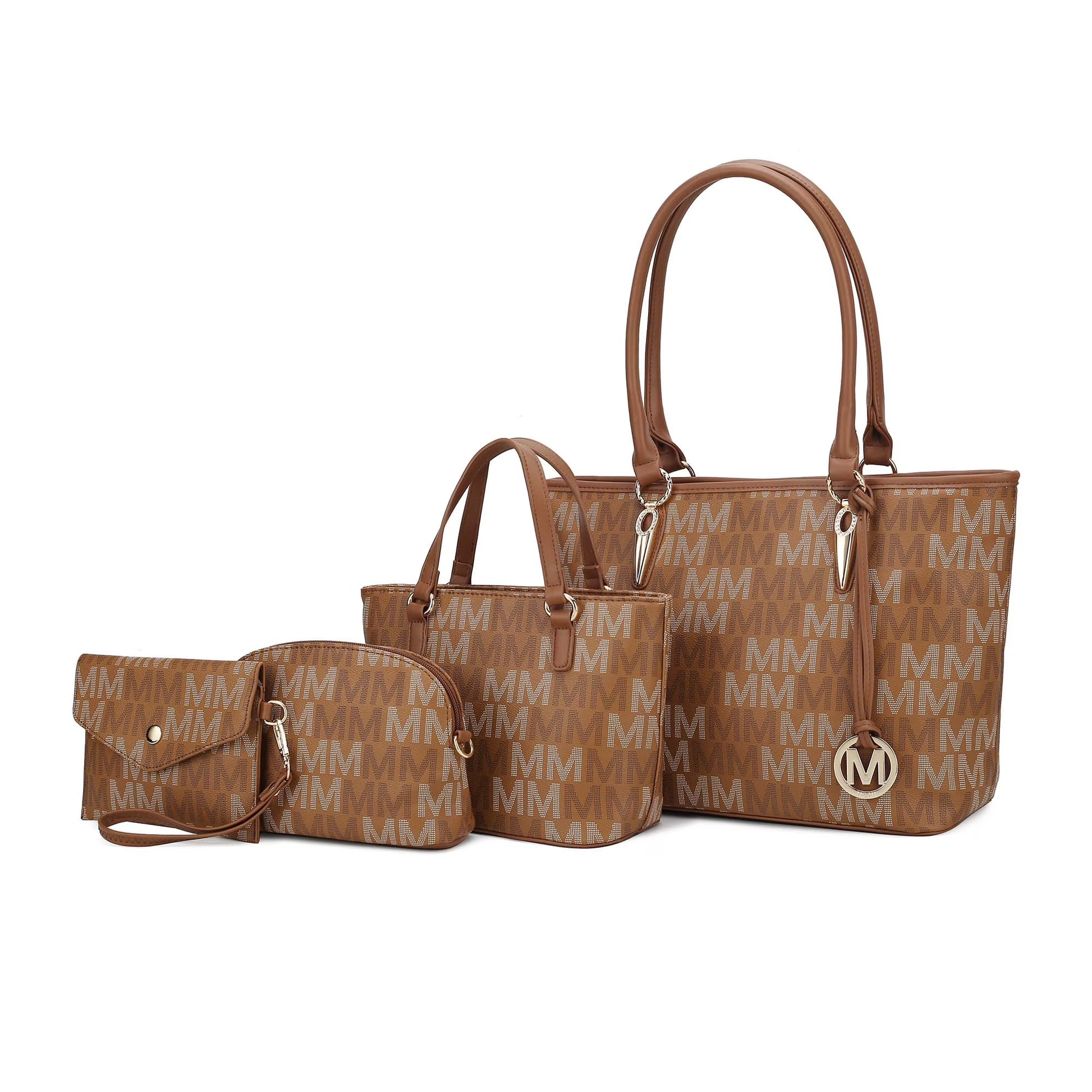 Edelyn Women'S Tote Bag, Small Tote Handbag, Pouch Purse & Wristlet Wallet, Signature Handbag 4 Pcs Set by Mia K